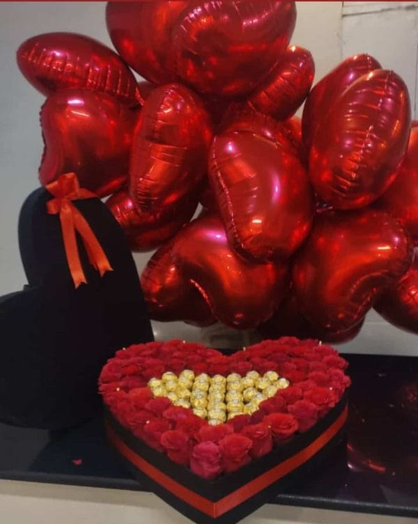 Red Rose Balloons Pakistan - Same Day Flowers