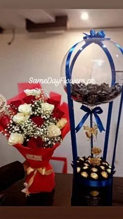 Flowers & Chocolate Lahore - SameDayFlowers.pk