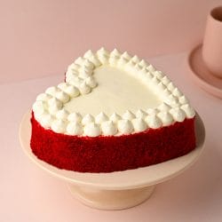 Red Velvet Heart Cake Pakistan - Same Day Flowers