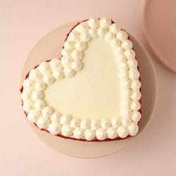 Red Velvet Heart Cake Pakistan - Same Day Flowers