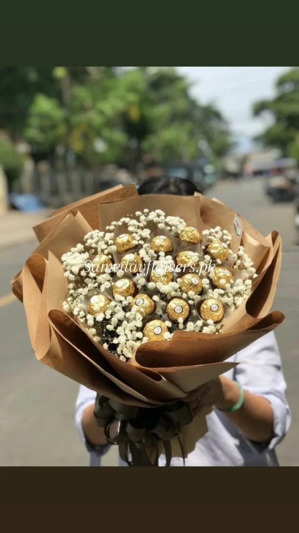Buy Ferrero and Flowers Combo