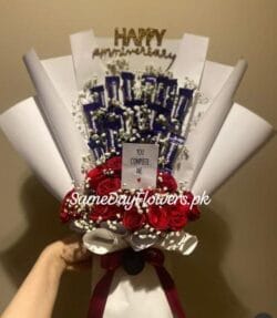 Anniversary Chocolate Bouquet Lahore - SameDayFlowers.pk