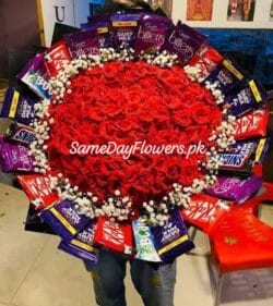 Chocolates and Roses Delivery Lahore - SameDayFlowers.pk